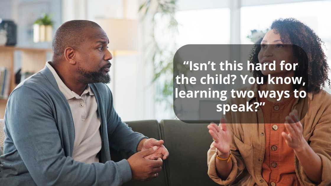 A man and his sister talking A man and his sister talking