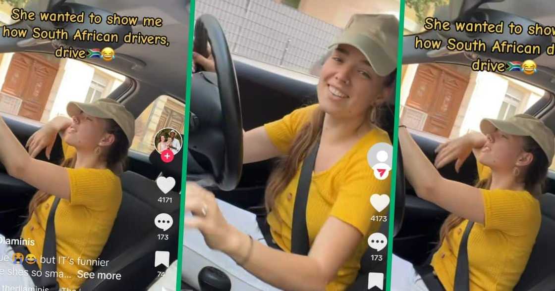 A man's German wife imitated South African drivers A man's German wife imitated South African drivers