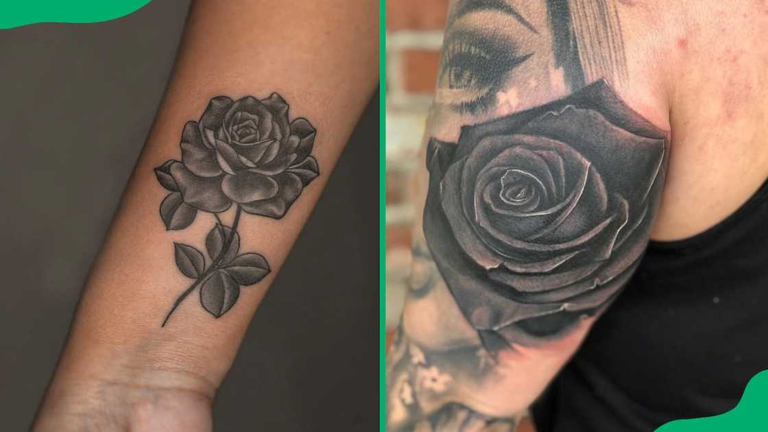 Black rose tattoos Black rose tattoos