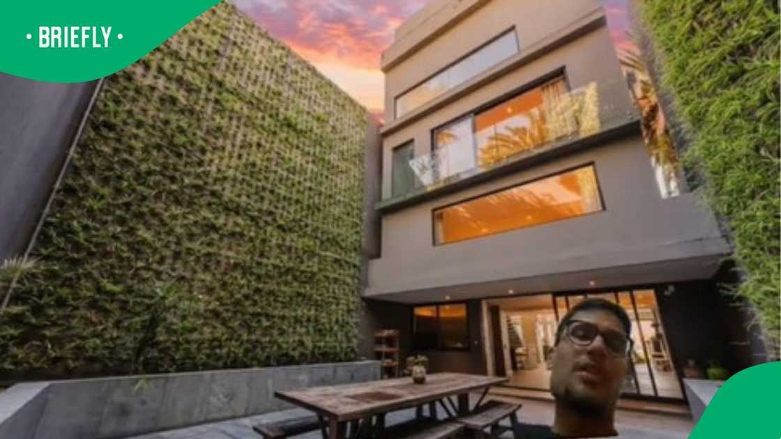 A courtyard in a Bantry Bay home.