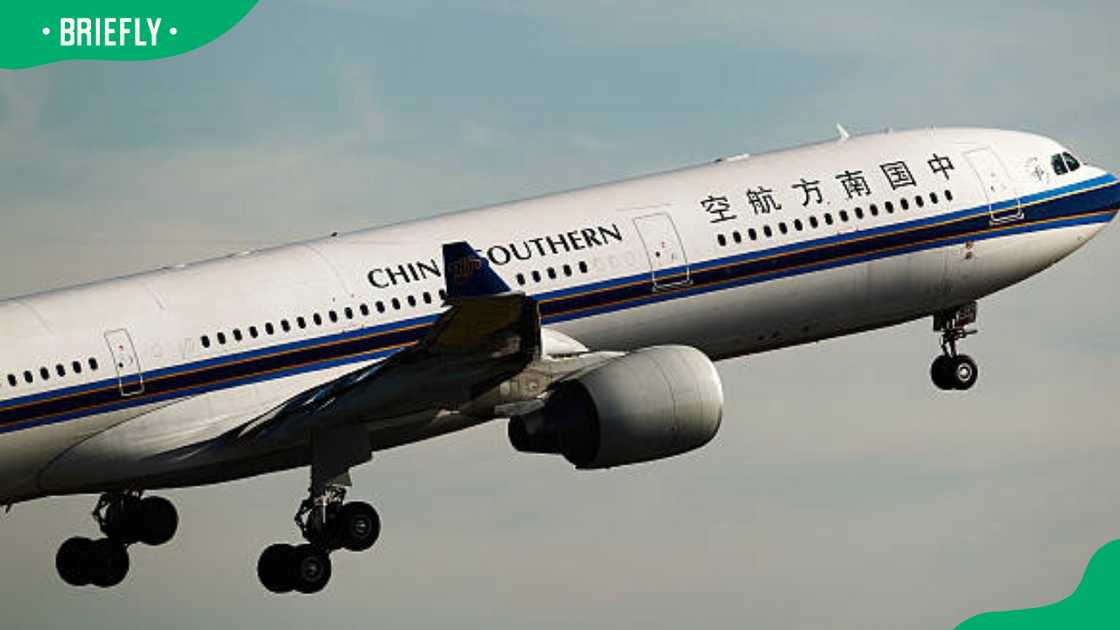 China Southern Airlines aircraft takes off China Southern Airlines aircraft takes off