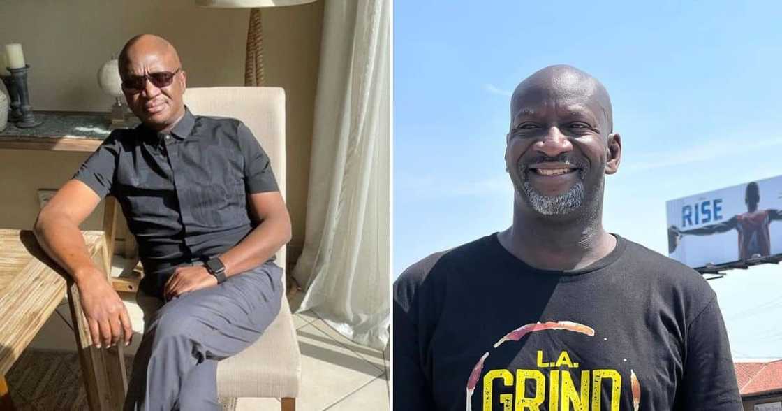 Fana Mokoena and Akin Omotoso used to act in 'Generations' Fana Mokoena and Akin Omotoso used to act in 'Generations'