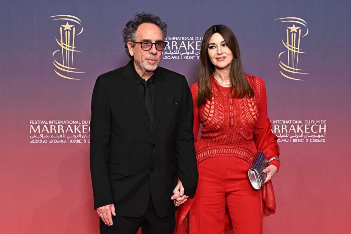 Tim Burton and Monica Bellucci Tim Burton and Monica Bellucci