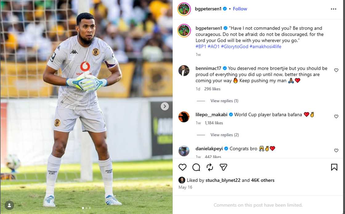 Brandon Petersen, Kaizer Chiefs Brandon Petersen, Kaizer Chiefs