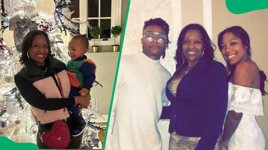 Channetta Valentine with her grandson Channetta Valentine with her grandson