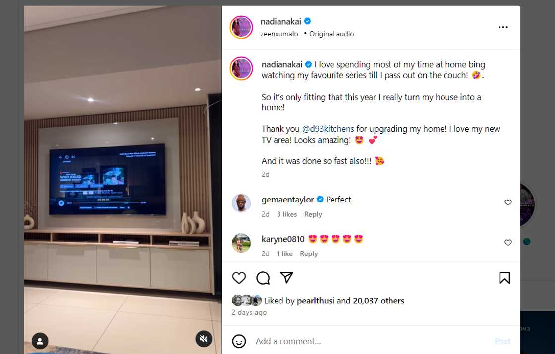 Nadia Nakai revamped her home