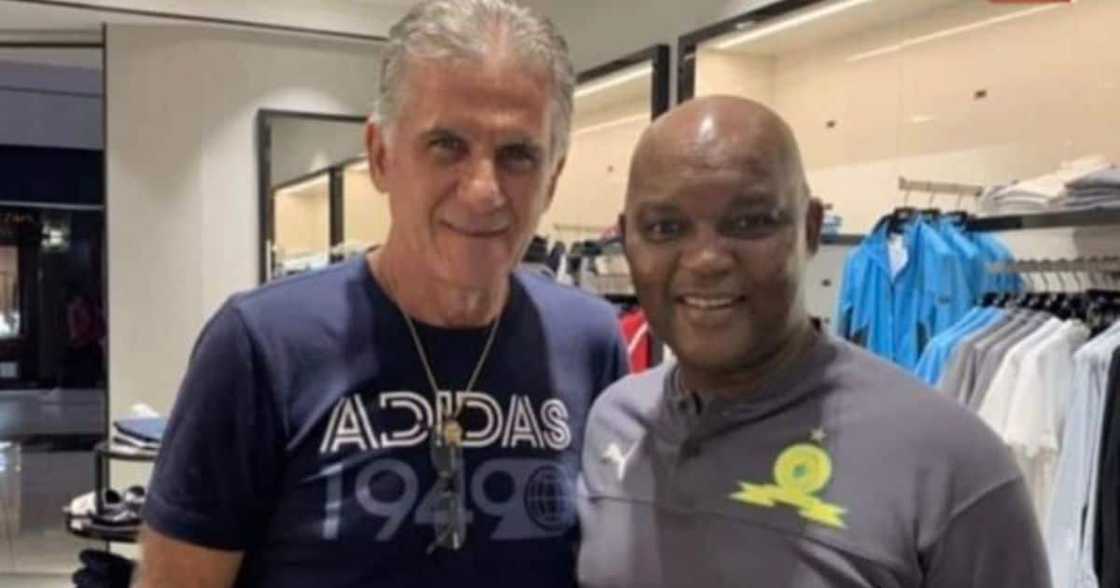 Al Ahly, Pitso Mosimane, Welcomes, Carlos Queiroz, Egypt Al Ahly, Pitso Mosimane, Welcomes, Carlos Queiroz, Egypt