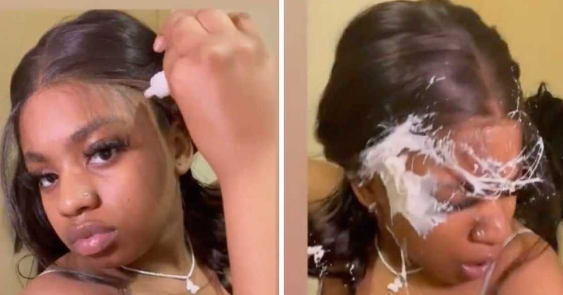 A video has been making the rounds on Twitter for an epic wig fail A video has been making the rounds on Twitter for an epic wig fail