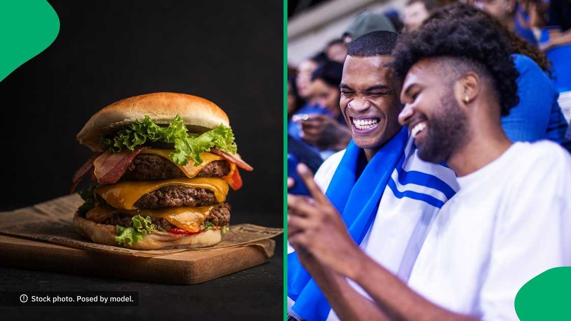 A man called cops on News Cafe staff after they didn't give him the R11 burger special. A man called cops on News Cafe staff after they didn't give him the R11 burger special.
