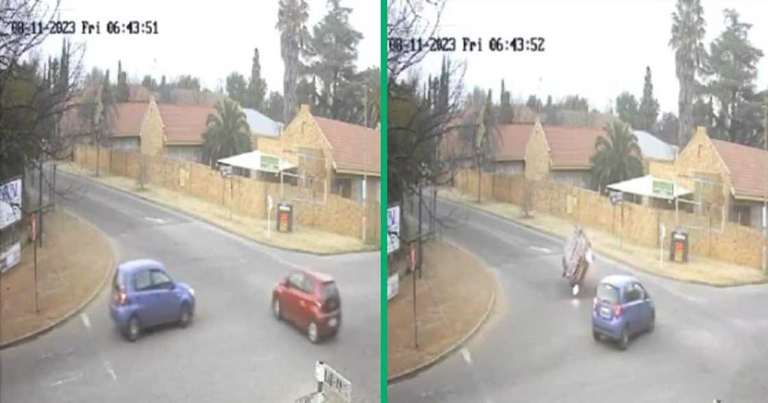 Two cars caused an accident many thought was funny Two cars caused an accident many thought was funny