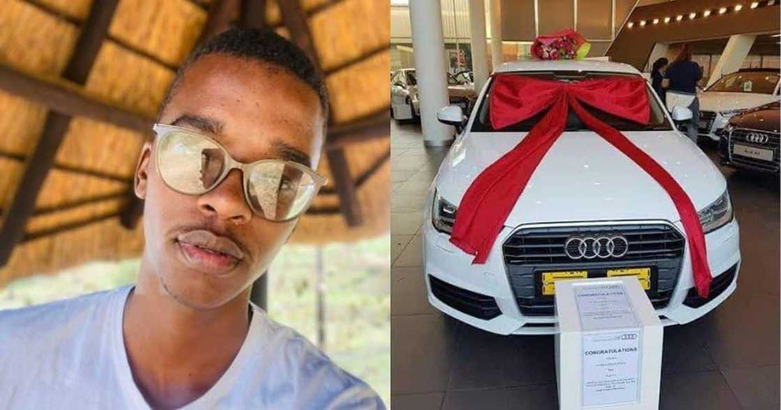 Audi, new car, new whip, clout chasing, lying, Twitter post, trending news, viral news, Mzansi trends