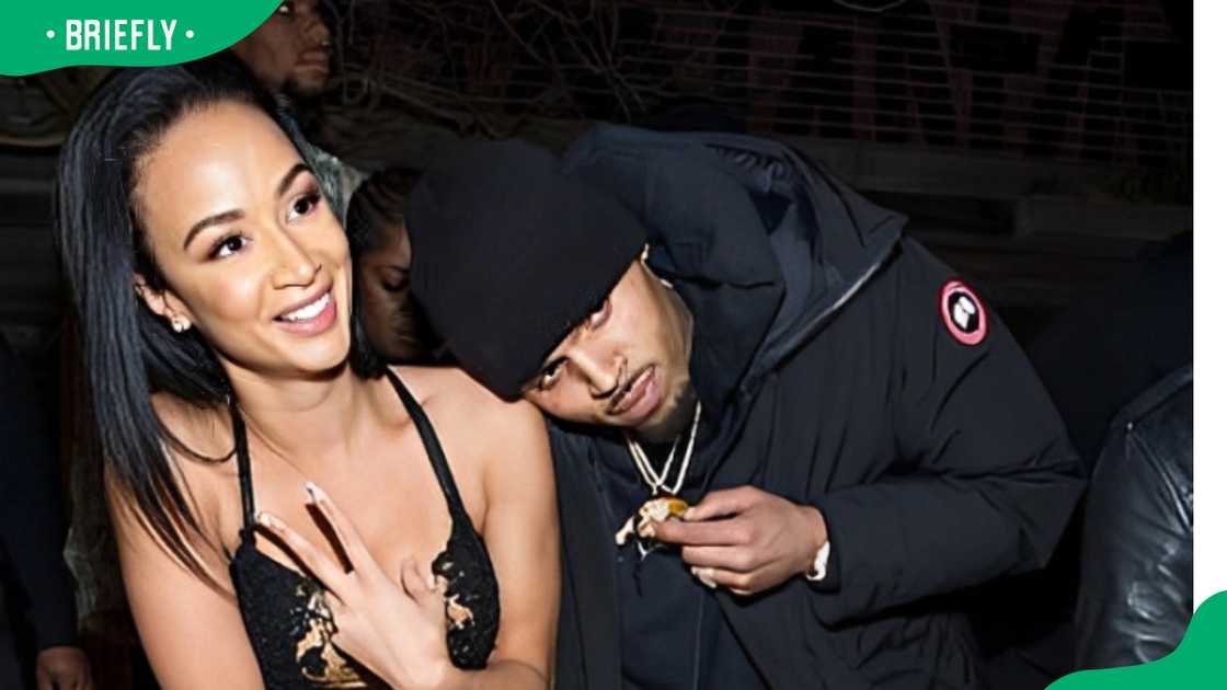Draya Michele and Chris Brown at her birthday party Draya Michele and Chris Brown at her birthday party