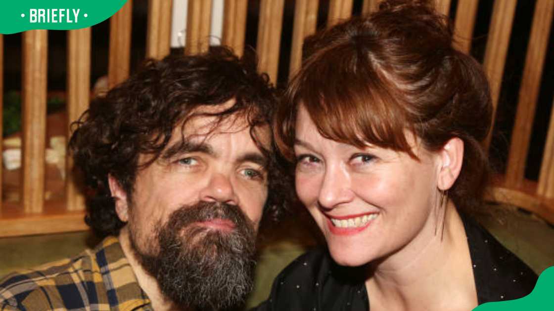 Peter Dinklage and Erica Schmidt at Green Fig Urban Eatery Peter Dinklage and Erica Schmidt at Green Fig Urban Eatery