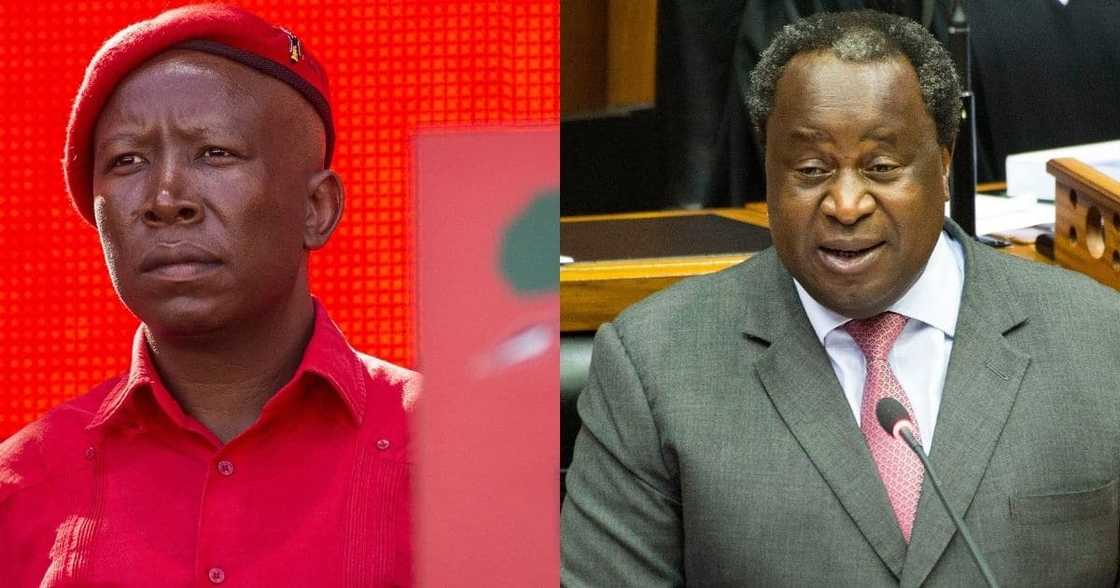 Julius Malema Calls Tito Mboweni out for Comment About Wits Death Julius Malema Calls Tito Mboweni out for Comment About Wits Death