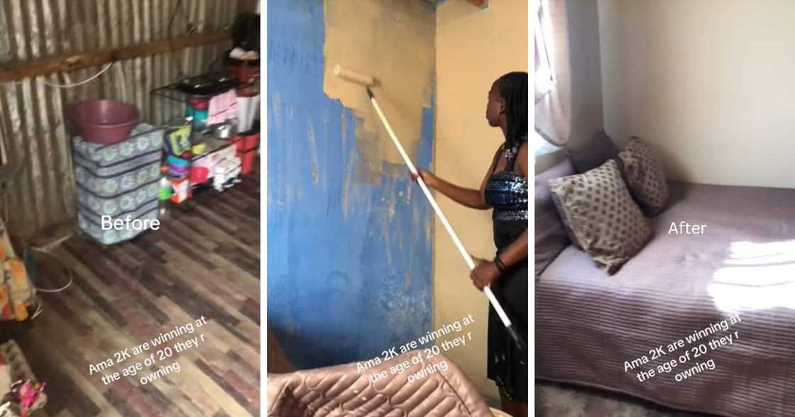 A woman upgraded her one-room home and shared a video on TikTok A woman upgraded her one-room home and shared a video on TikTok