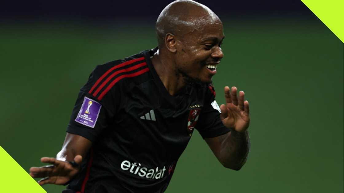 Percy Tau sends message to Al Ahly fans amid serious links with possible return to the Premier Soccer League. Photo: Yasser Bakhsh. Percy Tau sends message to Al Ahly fans amid serious links with possible return to the Premier Soccer League. Photo: Yasser Bakhsh.