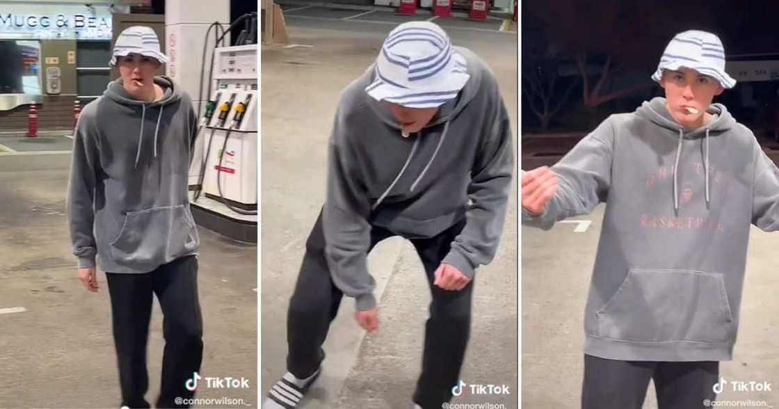 Man shows off amusing dance moves Man shows off amusing dance moves