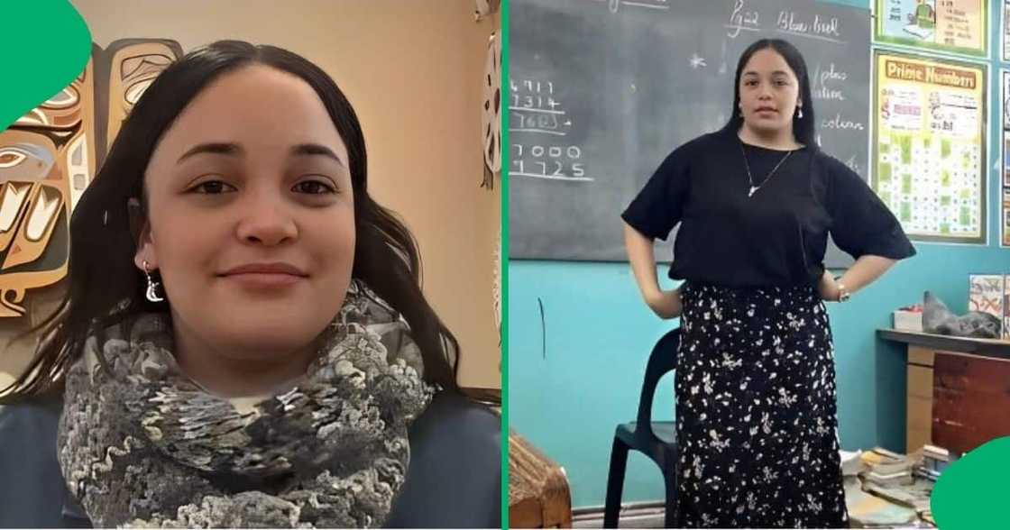 Teacher receives note from student asking for food. Teacher receives note from student asking for food.