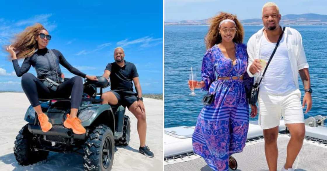 Itumeleng Khune and his wifey Sphelele Makhunga Itumeleng Khune and his wifey Sphelele Makhunga
