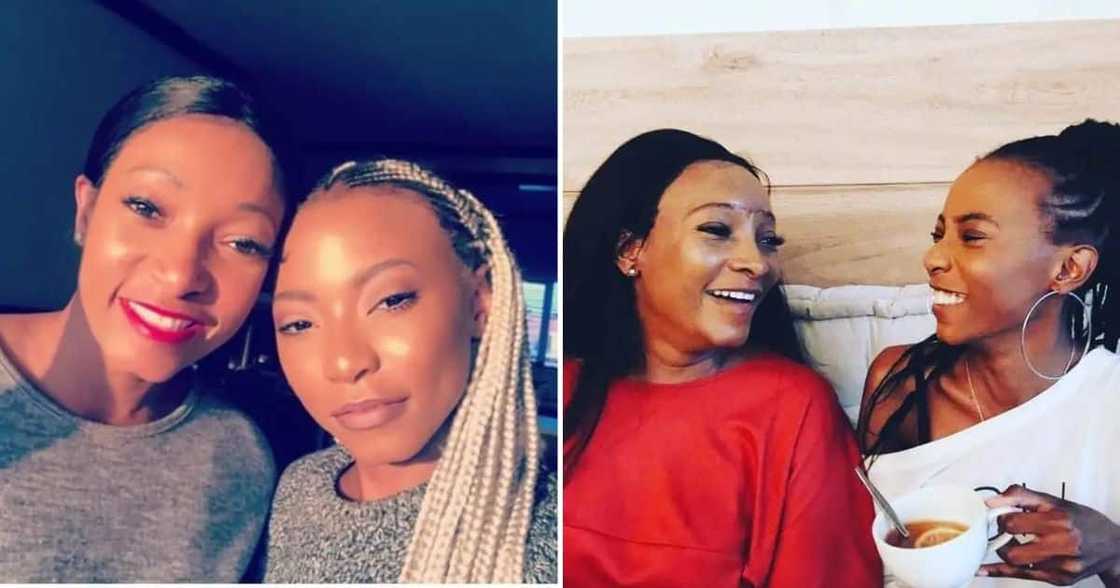 Bahumi Madisakwane and Palesa Madisakwane have fun at a concert. Bahumi Madisakwane and Palesa Madisakwane have fun at a concert.