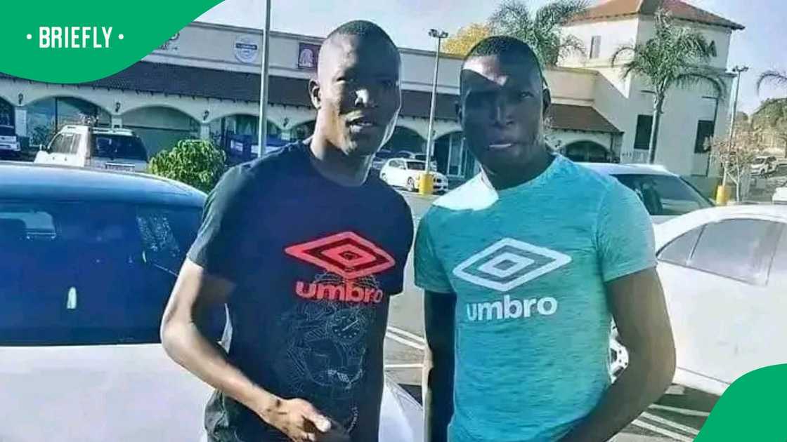 Tendai Ndoro standing alongside his twin brother Takudzwa in a photo taken before his passing. Tendai Ndoro standing alongside his twin brother Takudzwa in a photo taken before his passing.