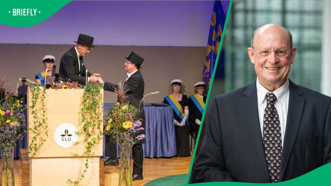 Professor Mike Wingfield received an honorary doctorate in Sweden. Professor Mike Wingfield received an honorary doctorate in Sweden.