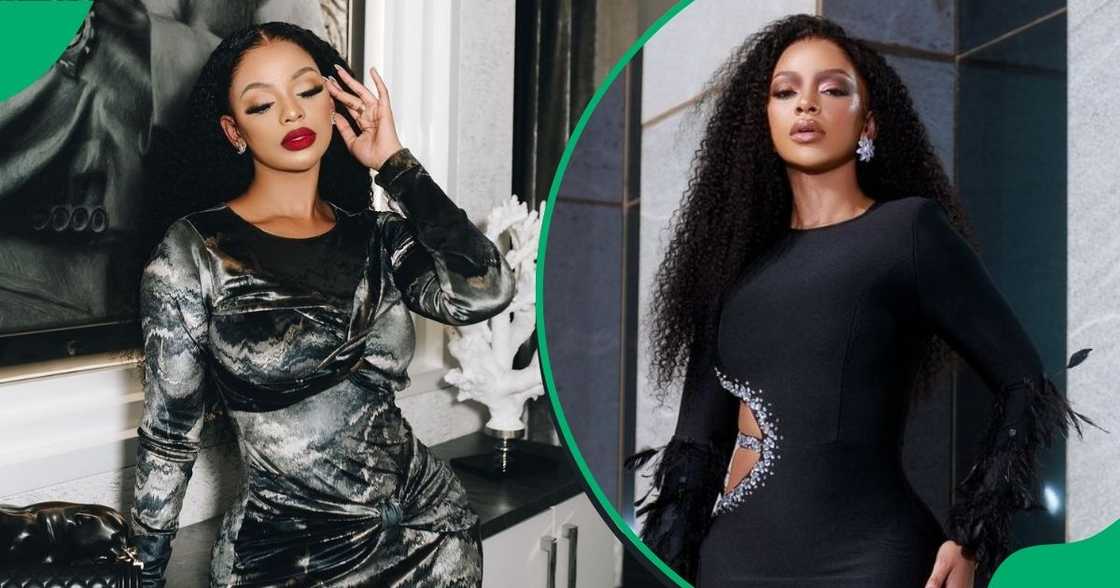 Mihlali Ndamase shared her workout video Mihlali Ndamase shared her workout video
