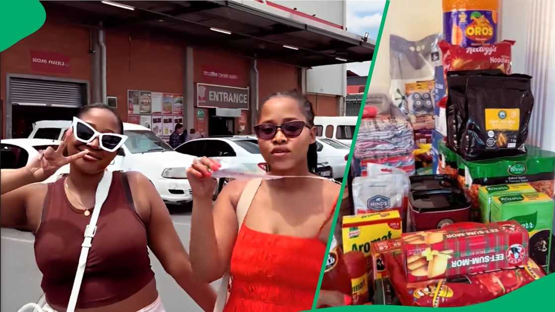 TikTok users were shocked to see how little R4.6K groceries were