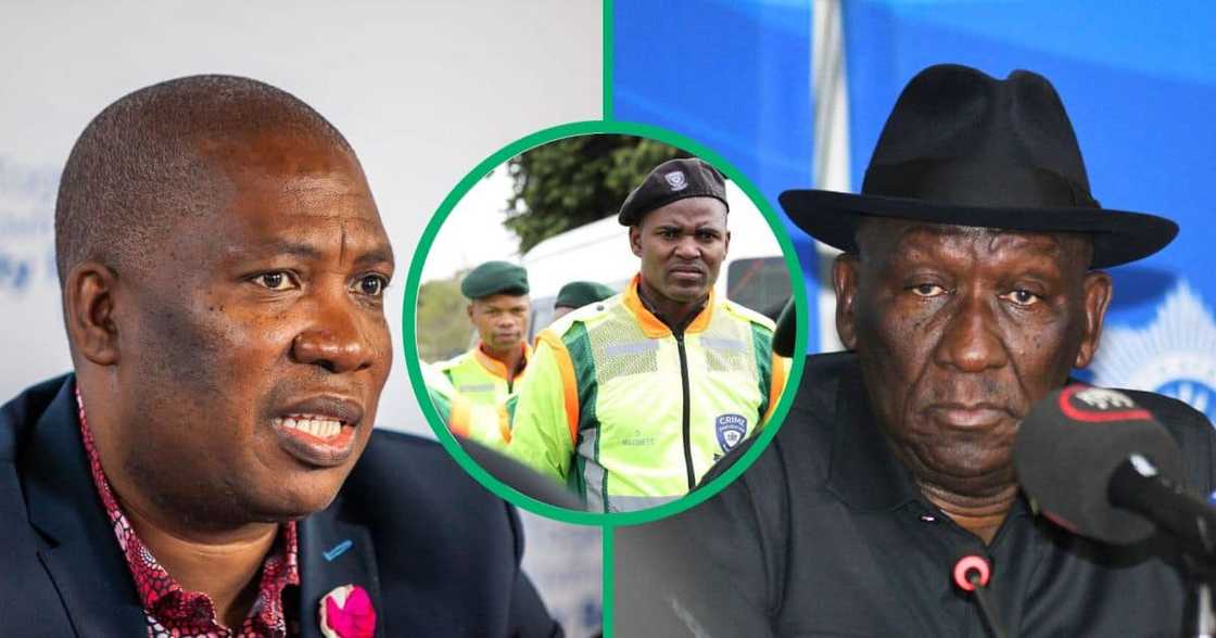 Gauteng Premier, Panyaza Lesufi, apologised to Bheki Cele for statements he made about the Gauteng Crime Prevention Wardens Gauteng Premier, Panyaza Lesufi, apologised to Bheki Cele for statements he made about the Gauteng Crime Prevention Wardens