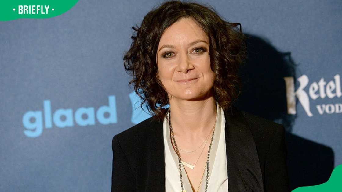 Sara Gilbert during the 24th Annual GLAAD Media Awards at JW Marriott Los Angeles in 2013 Sara Gilbert during the 24th Annual GLAAD Media Awards at JW Marriott Los Angeles in 2013