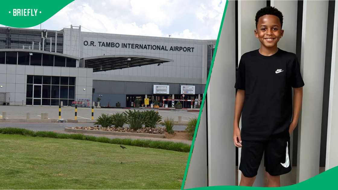 Missing boy Kutlwano was found in the company of an unidentified woman at the OR Tambo International Airport