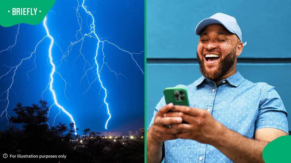 Lightning struck during a storm in Cradock in the Eastern Cape