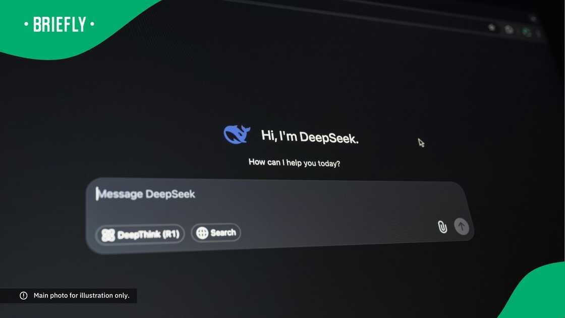 A tab opened on DeepSeek