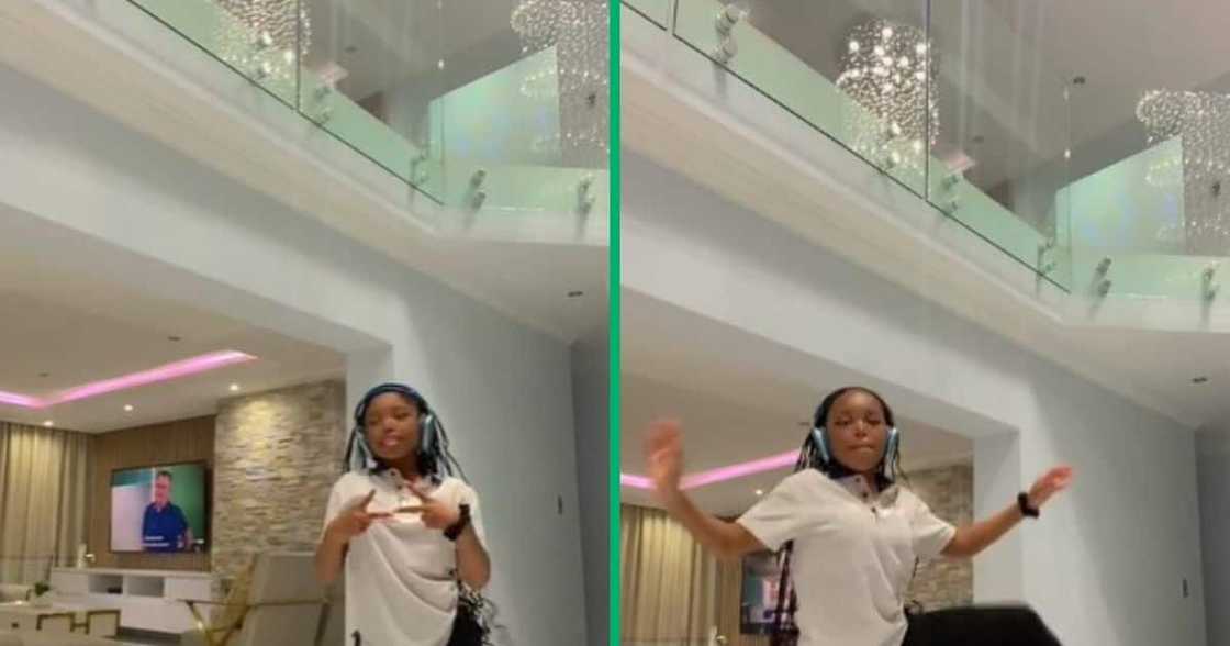TikTok video of girl dancing in mansion TikTok video of girl dancing in mansion