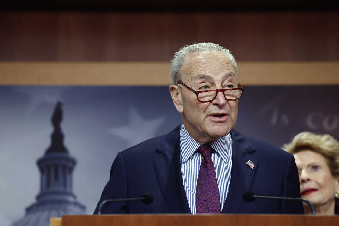 Chuck Schumer at the US Capitol Building Chuck Schumer at the US Capitol Building