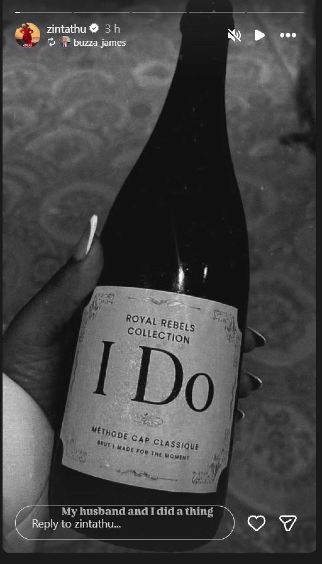 Anele Mdoda confirms secret white wedding