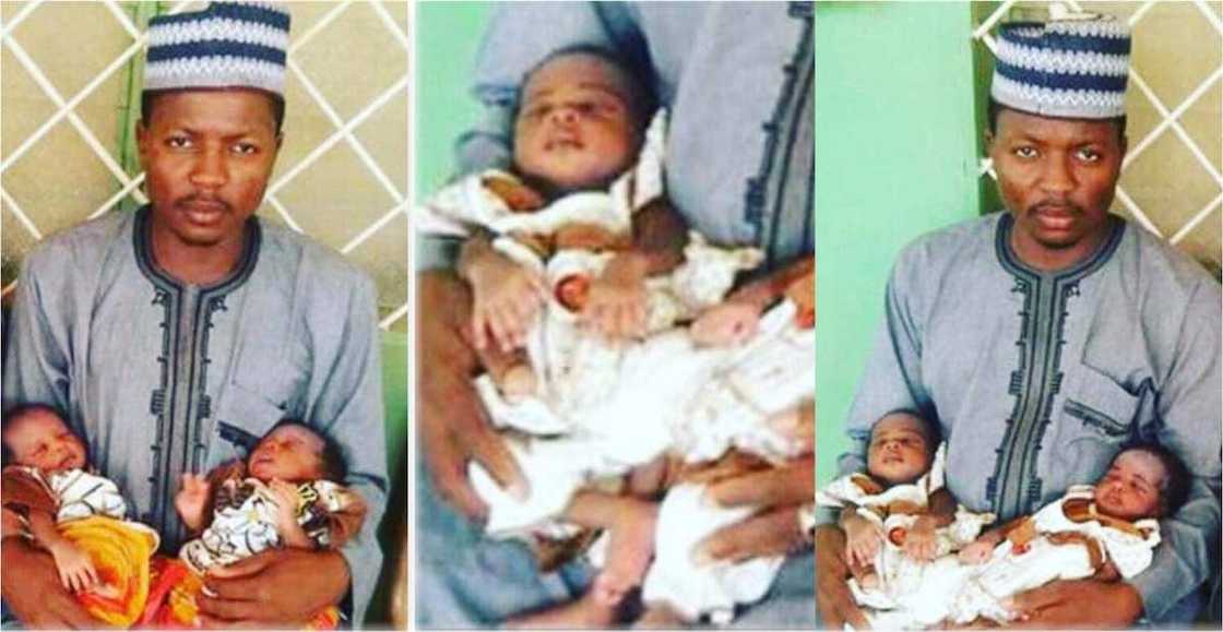 PHOTO: Twins who married twin wives on same day give birth to twins of their own on same day PHOTO: Twins who married twin wives on same day give birth to twins of their own on same day