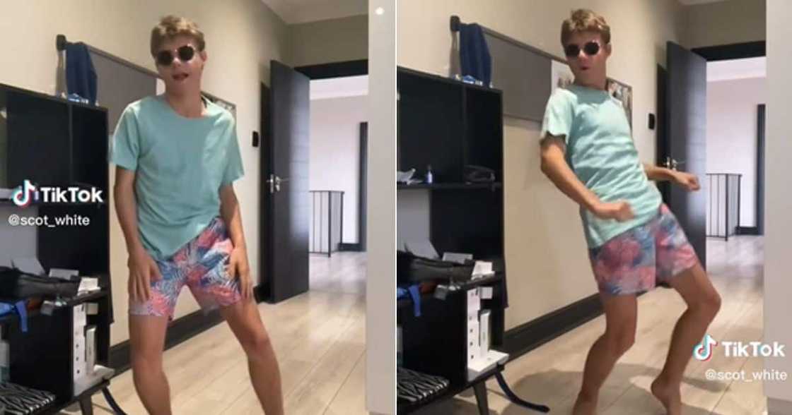 TikTokker dancing to amapiano TikTokker dancing to amapiano