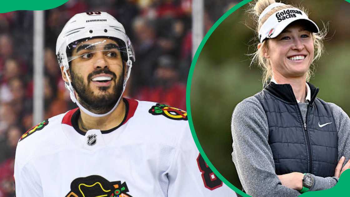 Andreas Athanasiou and his girlfriend Nelly Korda Andreas Athanasiou and his girlfriend Nelly Korda