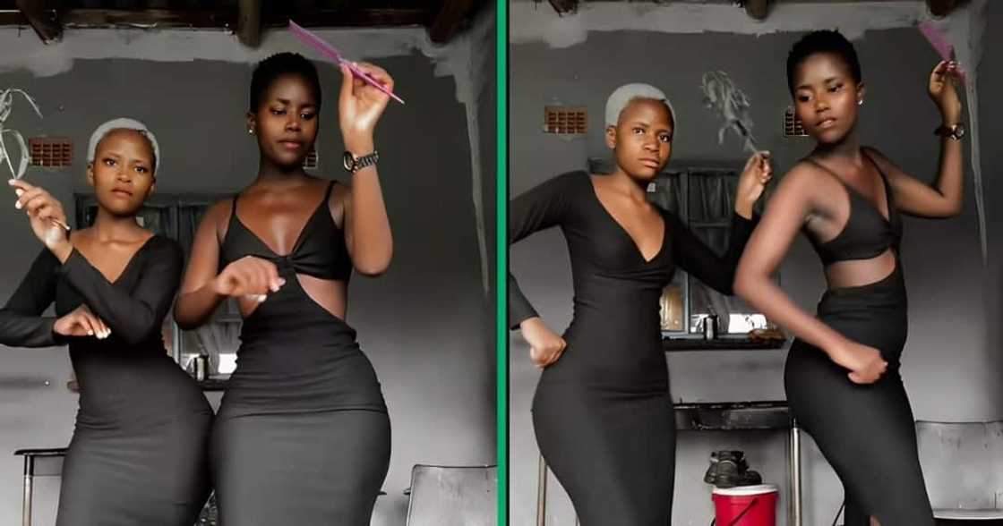 Two women took to TikTok o showcase her slow dance move. Two women took to TikTok o showcase her slow dance move.