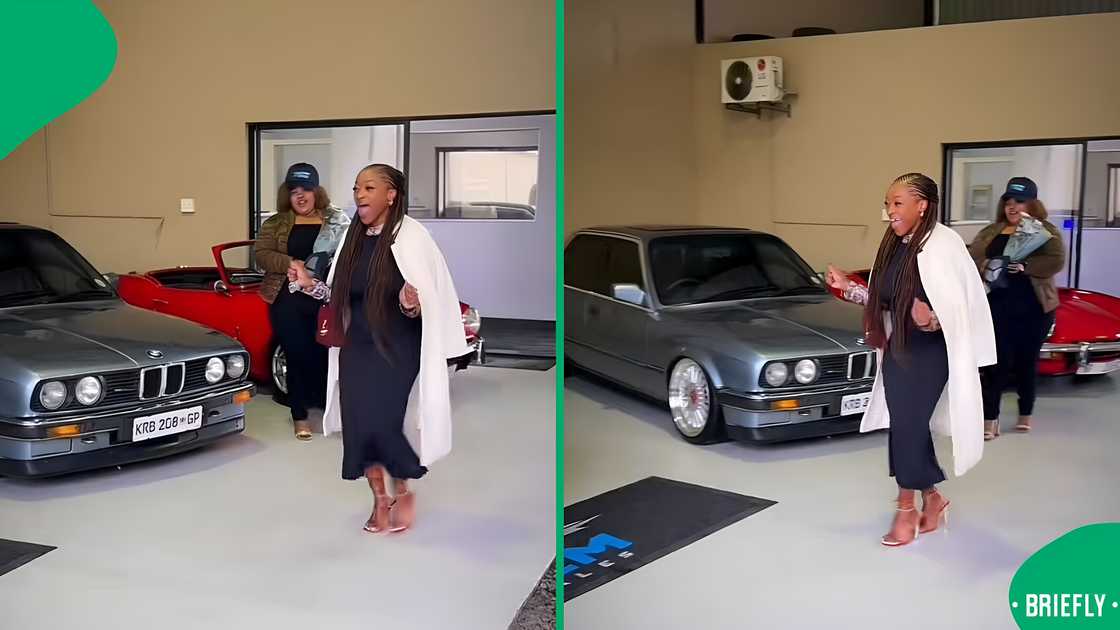 A young lady bought a classic car, which left South Africans with mixed feelings. A young lady bought a classic car, which left South Africans with mixed feelings.