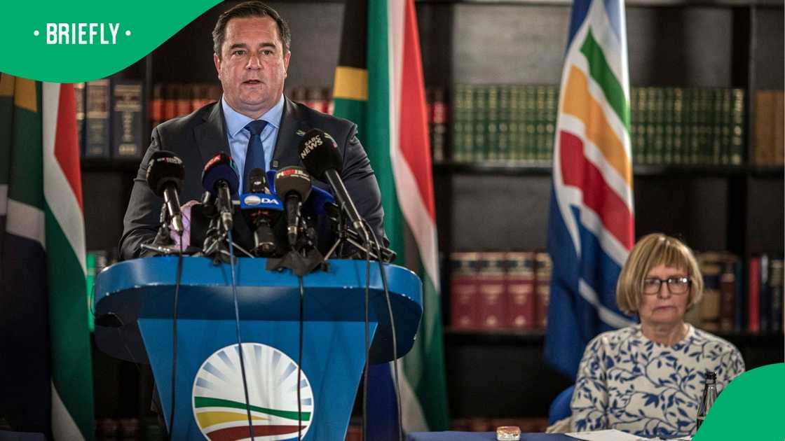 The DA held a press briefing to discuss its future The DA held a press briefing to discuss its future