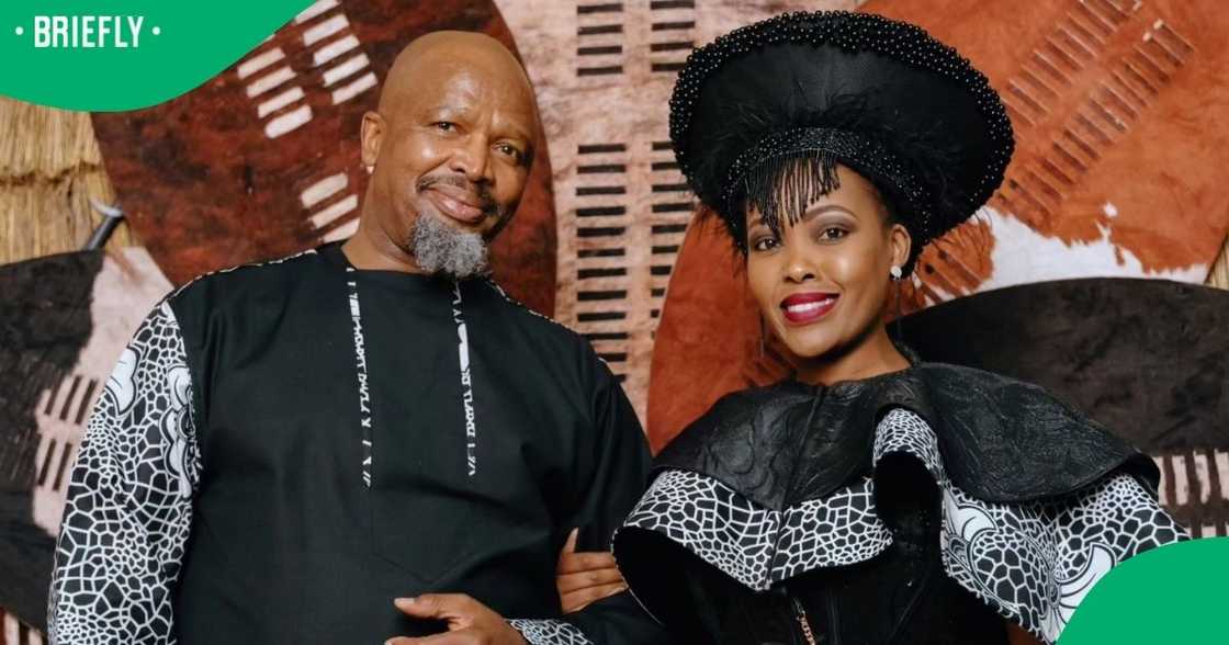 Sello Maake kaNcube and his wife celebrated their anniversary