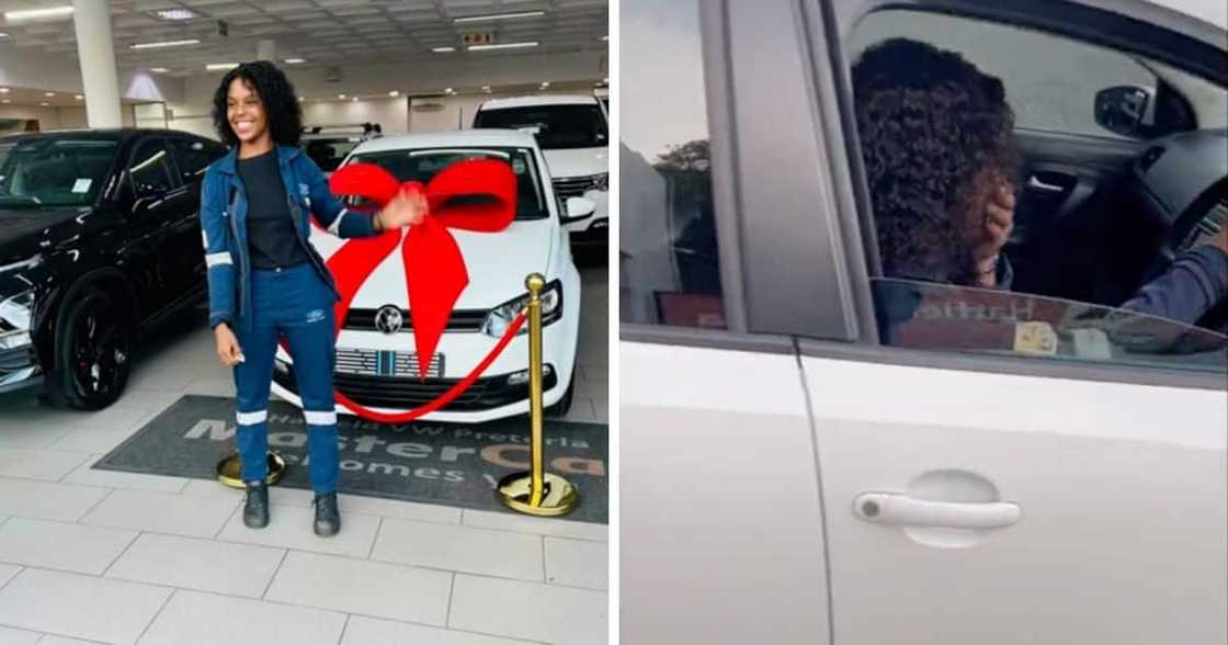 Hardworking lady purchases brand new VW Polo Hardworking lady purchases brand new VW Polo