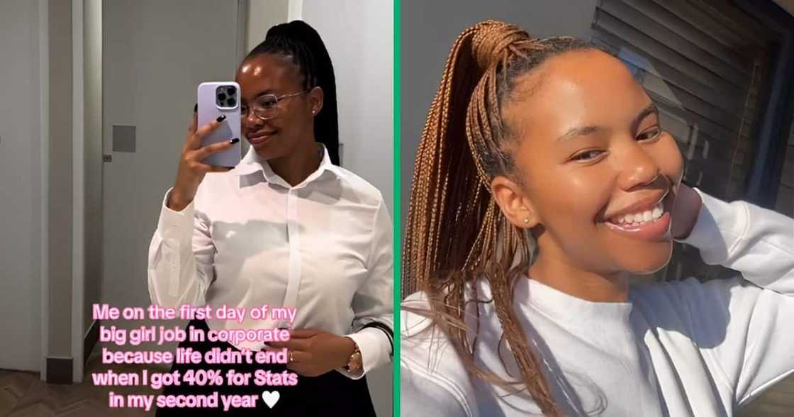 A woman got her first corporate job after obtaining 40% in statistics in her second year at university. She shared the news on TikTok. A woman got her first corporate job after obtaining 40% in statistics in her second year at university. She shared the news on TikTok.