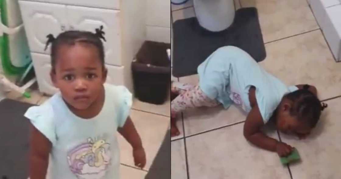 SA Can't Deal: Baby Plays Dead After Getting Caught Writing on Wall SA Can't Deal: Baby Plays Dead After Getting Caught Writing on Wall