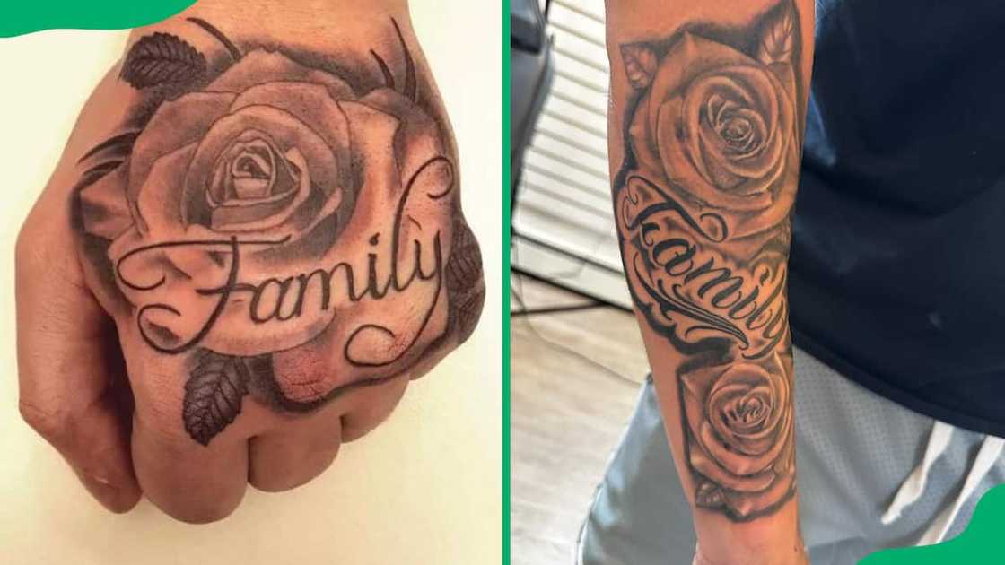 Family rose tattoo Family rose tattoo