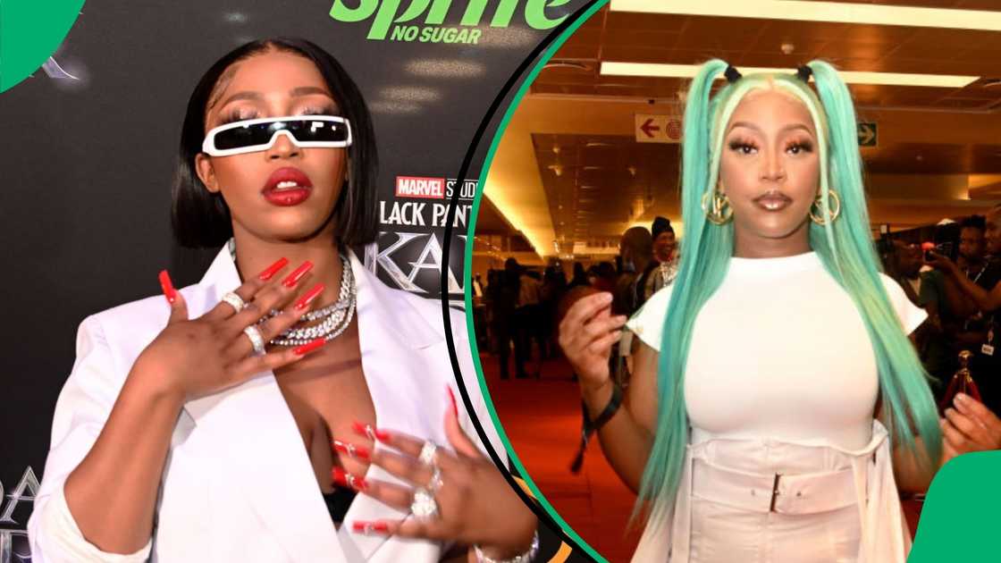 Kamo Mphela showed off her stunning body. Kamo Mphela showed off her stunning body.