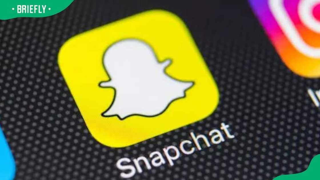 Snapchat app on phone