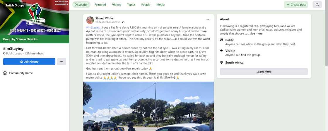 Woman Grateful to Cop Woman Grateful to Cop